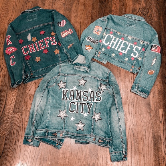 Jackets & Coats Kansas City Chiefs Customized Jean Jacket Poshmark